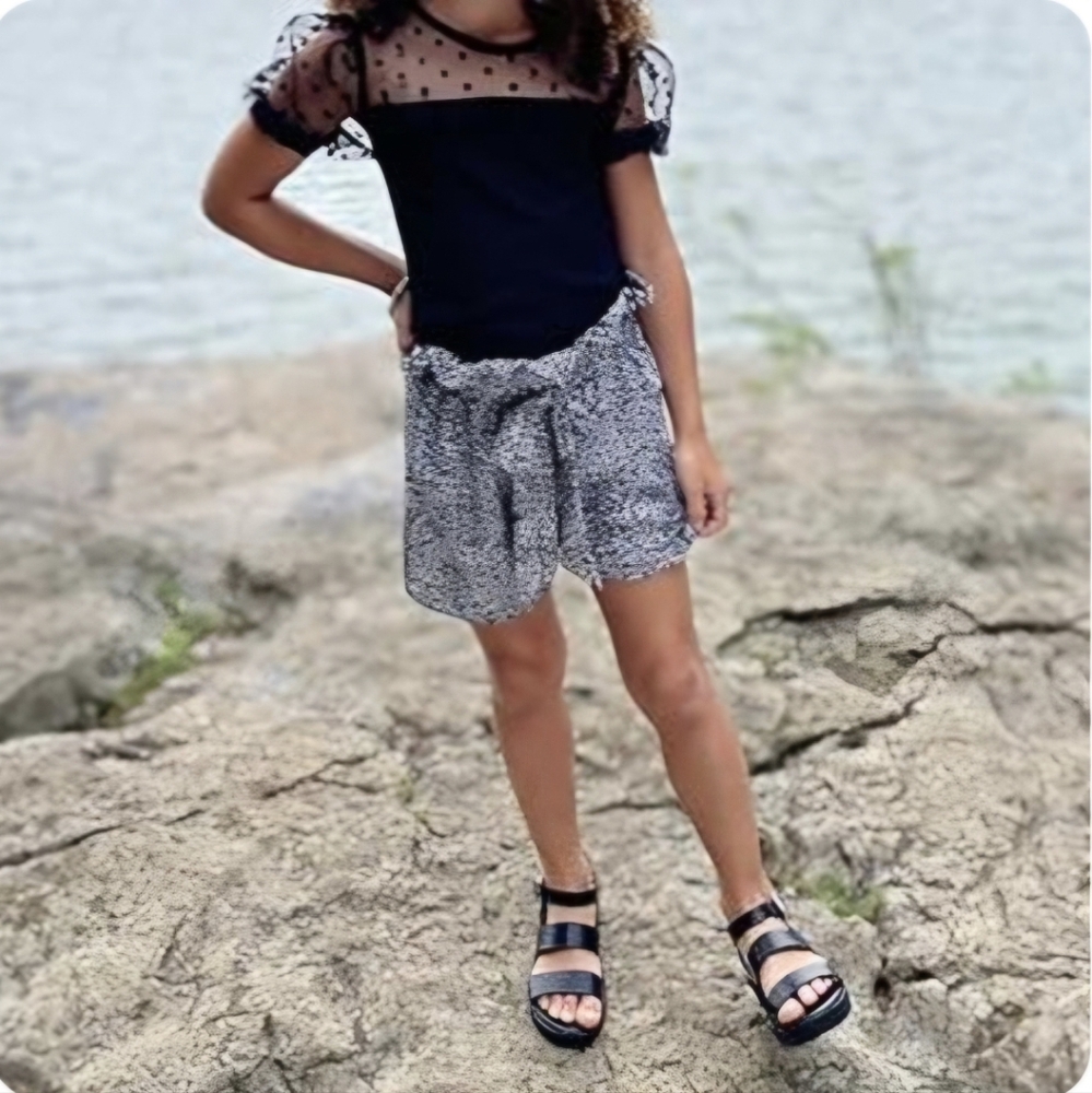 Soda Black Chunky Heel Sandals